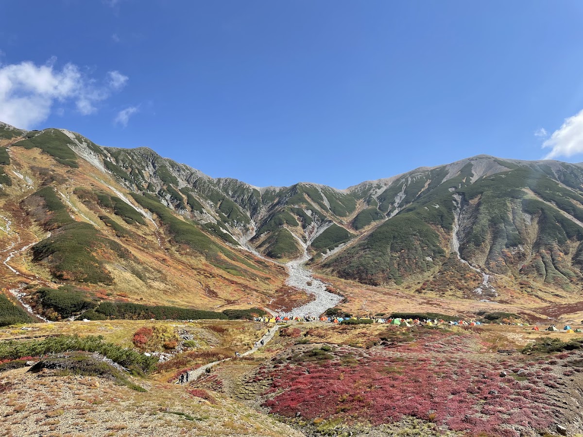雷鳥沢キャンプ場の実際の写真